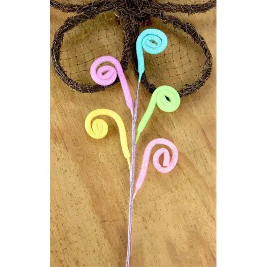 18" Glitter Swirl Spray: Pastel {3}