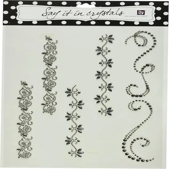 Say It In Crystal Borders Black Diamond {1}