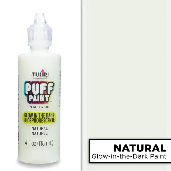 Tulip Puff Paint Glow Natural, Multi-Surface Craft Paint, 4 fl. oz. 3 Pack {2}