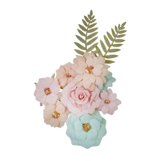 Peach Tea Collection Flowers - Sunkissed - 10 Pcs, 1.5"-2.5" {1}