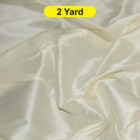 Polyester Silk Fabric Faux Silk 54" Wide Ivory {1}