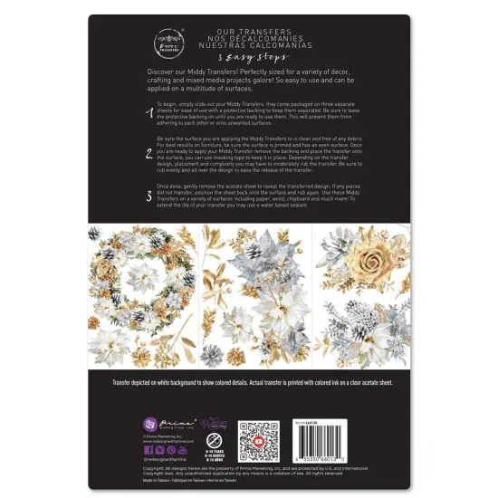 Decor Transfers&reg; 8.5x11 - A Gilded Moment - 3 sheets, 8.5"x11" {3}