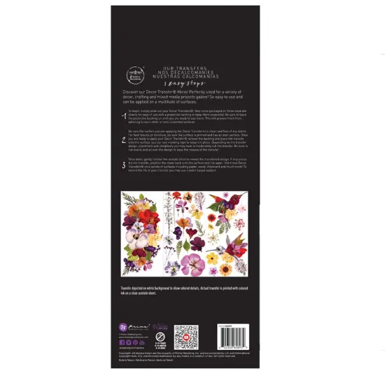 Small Transfers - Organic Flora - 3 sheets, 6"x12" {4}