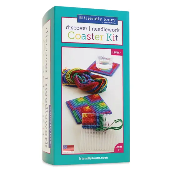 Friendly Loom Needlepoint Coaster Kit {1}