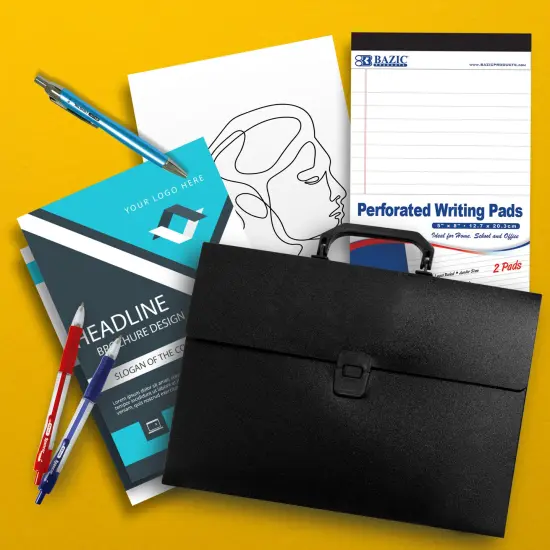 BAZIC Document Case A4/Letter Size w/ Handle {5}