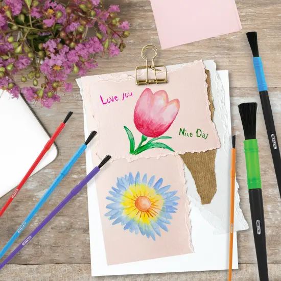 BAZIC Paintbrush Set Kid's Asst. Size (9/Pack) {3}