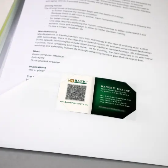 BAZIC Poly Portfolio View Cover w/ 2-Pocket {5}