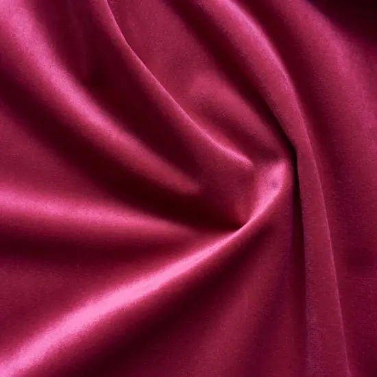 Giselle Plush Velvet Fabric Luxuriously Soft & Richly Textured 100% Polyester, 55" Wide Raspberry {1}