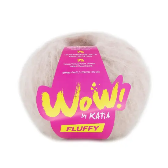 Katia WOW! Fluffy Acrylic Blended Yarn Mustard {5}