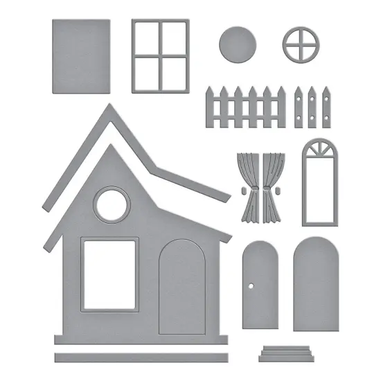 Spellbinders Etched Dies From Storytelling-Home Sweet Home {3}