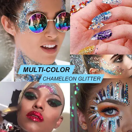 Holographic Body Glitter Gel for Face {5}