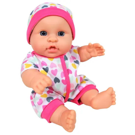 Lissi: 8" Baby Doll: Bath Tub, Potty & Animal Playset - Pink & White - Bath Time & Nurturing Playset, Carrier, 6pc Animal Toys, Kids & Toddlers Age 2+ {3}