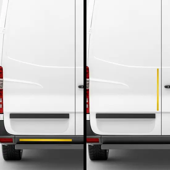 Reflective Tape - Yellow Outdoor Reflector Safety Roll for Trailers, Warning, Signs, Stairs, Bikes (2 In x 30 FT) {3}