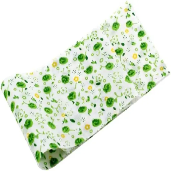 7Pcs Top Green Cotton Fabric Bundle - 10" x 10" {4}