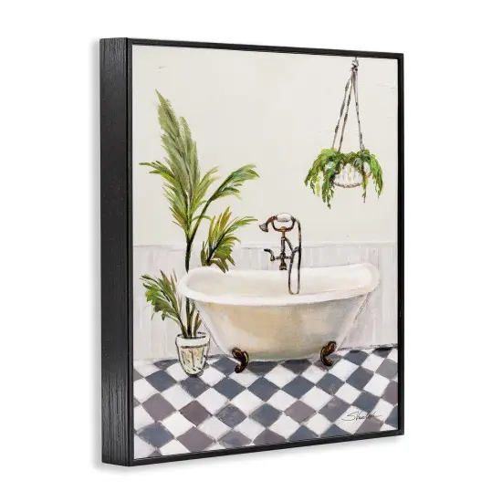 Stupell Industries Crisp Cottage Bathroom Framed Giclee Wall Art Design by Silvia Vassileva {3}