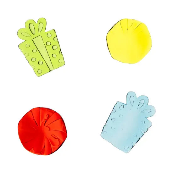 Northlight 11-Piece Penguin and Presents Gel Christmas Window Clings Blue {6}