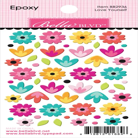 Teen Vibe Caitlyn Epoxy Stickers-Love Yourself {1}