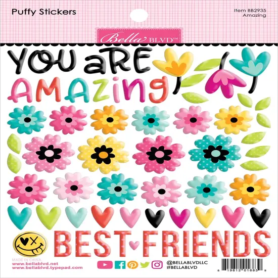 Teen Vibe Caitlyn Puffy Stickers-Amazing {1}