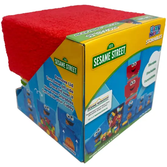 Sesame Street: Storables 8" Box - Elmo - Red Character Themed Bin, Fabric Storage Container, Opening Top Lid, Holds Toys, Books & More, Licensed {5}
