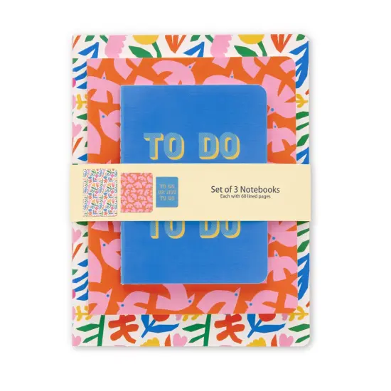 To Do Or Not To Do Stitched Notebook Set, Softcover Journal, Class Notebooks {4}