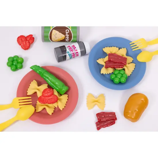 NurtureNature: Imaginative Minds - Farfalle Cooking Set - 44pc Toy Food, Kitchen Pot, Utensils, Pasta, Seasonings, Pretend Play, Eco-Friendly, Kids 3+ {4}