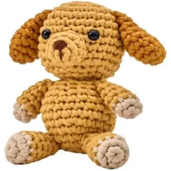Bucilla Amigurumi Kit-5" -T-Shirt Yarn Dog {3}