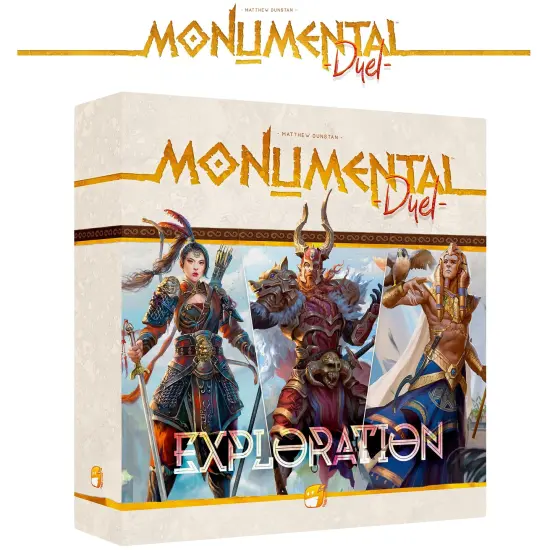 Funforge: Monumental Duel - Exploration - Civilization Deck-Building Board Game, Strategy Game, Combine Or Standalone, Ages 10+, 2 Players, 60-90 Min {7}