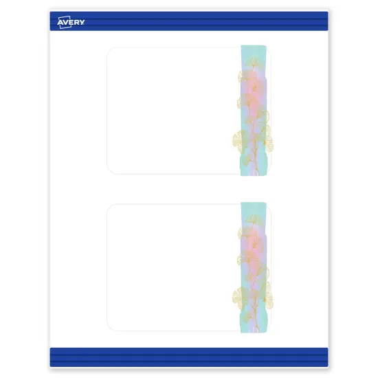Avery Printable Rounded Corner Postcards with Sure Feed Technology, Pre-Printed Floral Design, Matte White, 4.25" x 5.5", Laser & Inkjet Compatible, 20 Total {1}