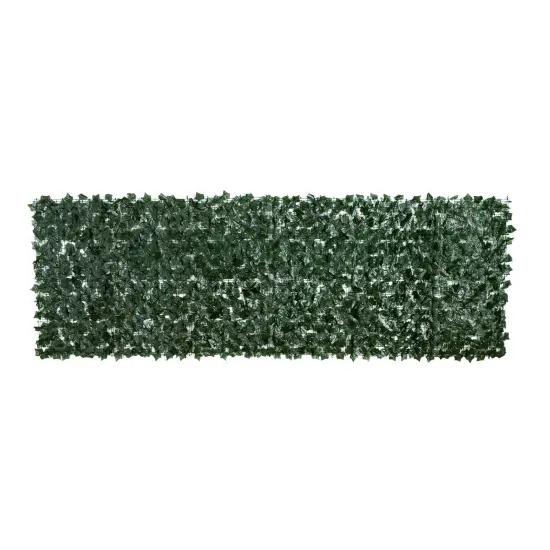 Nearly Natural Artificial Ivy UV Resistant Expandable Outdoor Fence - 40" x 120" Green {3}