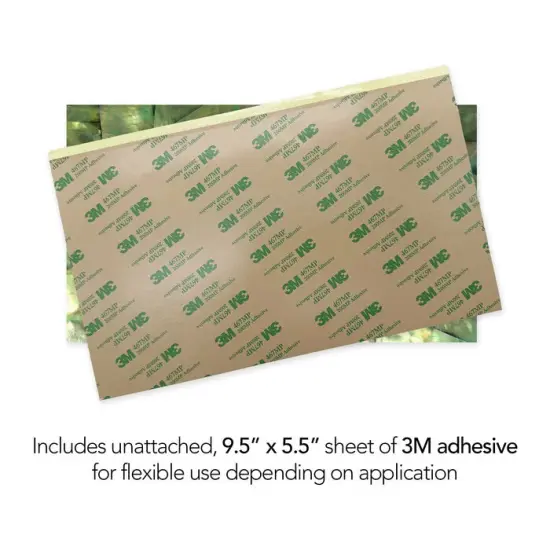 Shell Veneer, 5.5 x 9.5 inches | WMOP, BMOP, Abalone | Includes 3M Adhesive Sheet for Application, Great for Inlay Projects Cat's Eye {3}