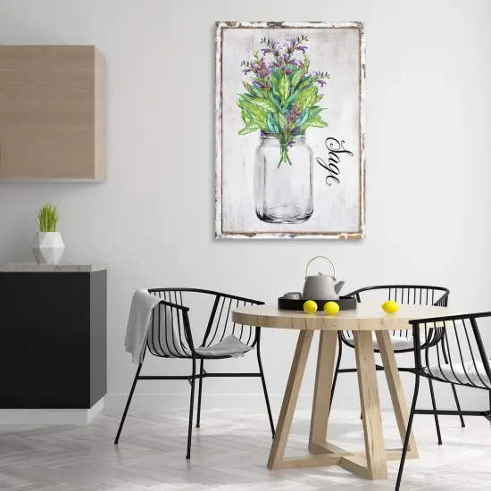 Stupell Industries Rustic Garden Sage Canvas Wall Art Design by Creatif Belle {2}