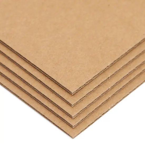 25 Pack Corrugated Cardboard Sheets 8 x 10.2 Inches, 2mm Thick Cardboard for Crafts, Packing, Shipping, Moving, Mailing, DIY Art & Classroom Projects {6}
