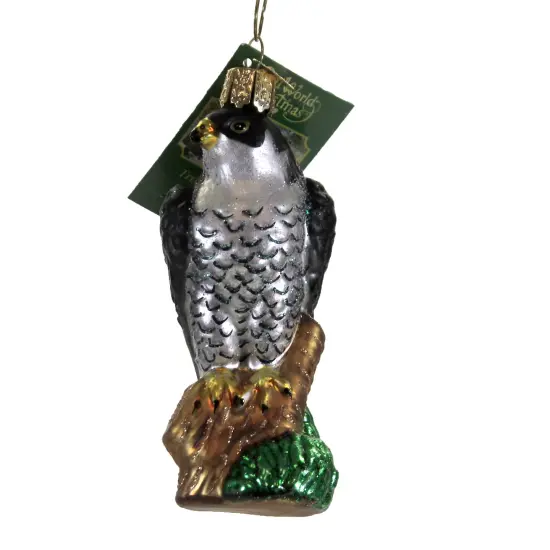 Old World Christmas 4.0 Inch Peregrine Falcon Tree Ornament , Duck Hawk Multicolored {1}