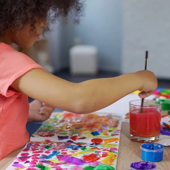 Sax Liquid Washable Watercolor Paint, 8 Ounces, Assorted Fluorescent Colors, Set of 8 {7}