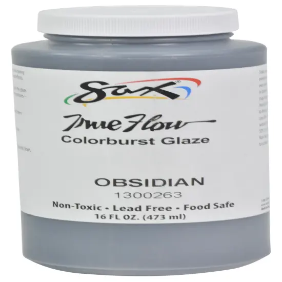 Sax Colorburst Glaze, Obsidian, 1 Pint {5}