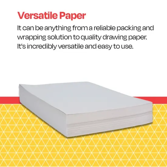 School Smart Newsprint Drawing Paper, 30 lbs, 24 x 36 Inches, 500 Sheets {4}