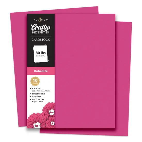 Crafty Necessities: Rubellite Cardstock (10 sheets/set) {1}