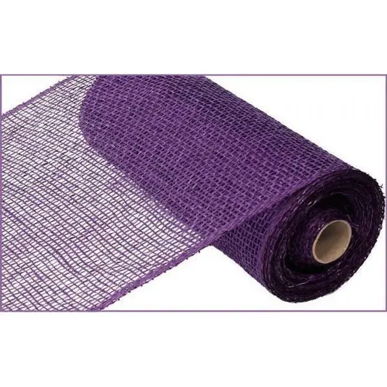 10" Poly Burlap Mesh Ribbon: Purple {1}