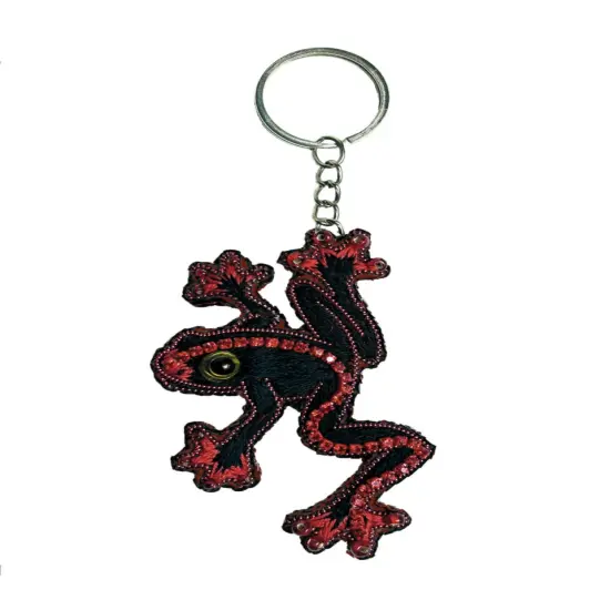 Set for making a brooch-keychain Crystal Art Frog BP-374C {1}