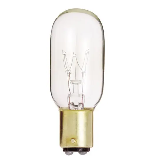 10Pk - Satco S4719 15W 130V T7 Clear BAY15d Incandescent light bulb {1}