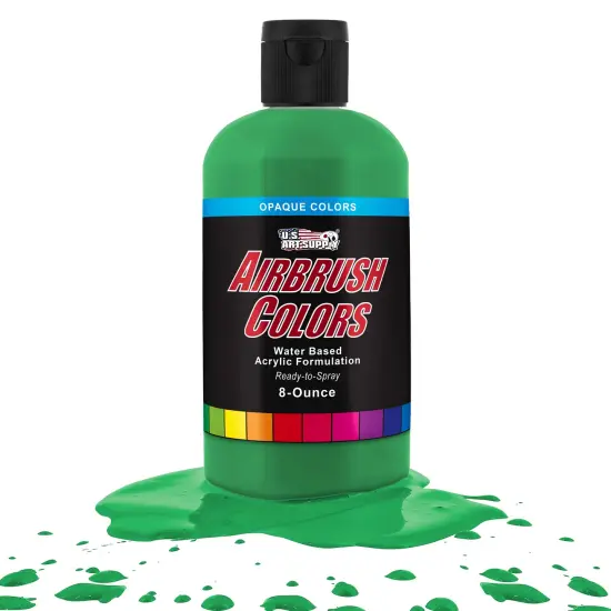 Grass Green, Opaque Acrylic Airbrush Paint, 8 oz. {1}