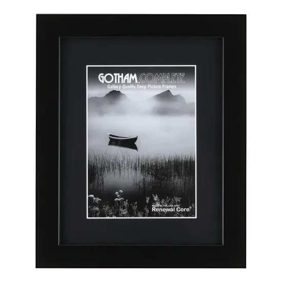 Gotham Deep Complete Picture Frames - Black - 11x14" - 1-5/8" Deep Frame Break Resistant Acrylic Glazing - Professional Quality Frames for Heavy Duty Canvases or Prints -Made in the USA {1}