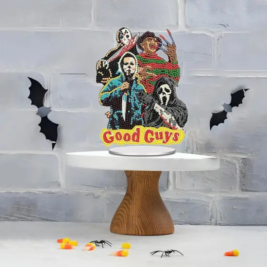 DIY Halloween Tabletop Diamond Painting Kits for Adults {4}