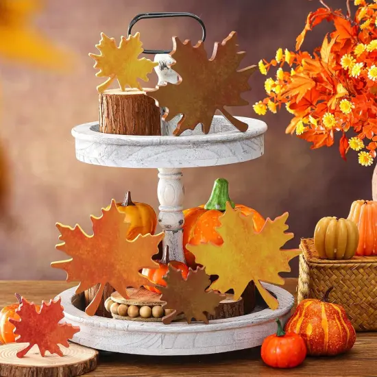 6-Piece Maple Leaf -Brown {3}