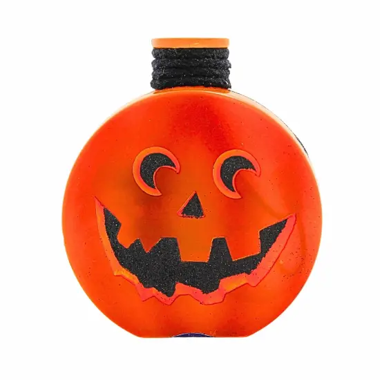 Stony Creek 4.5 Inch Halloween Pre-Lit Round Jar Halloween Lighted Glass Accent , Halloween Decor Jack-O-Lantern MOON {3}