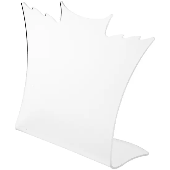 Plymor Frosted Acrylic Winged Necklace Display Stand, 8.5" W x 3" D x 7.25" H {1}