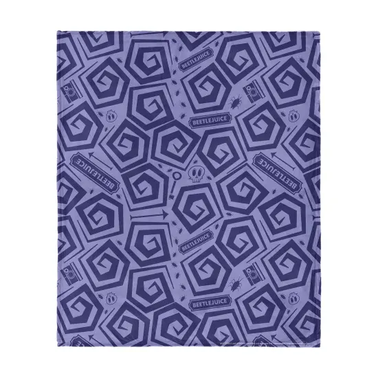 Warner Brothers Beetlejuice Silk Touch Throw Blanket Creepy Crawlies {1}