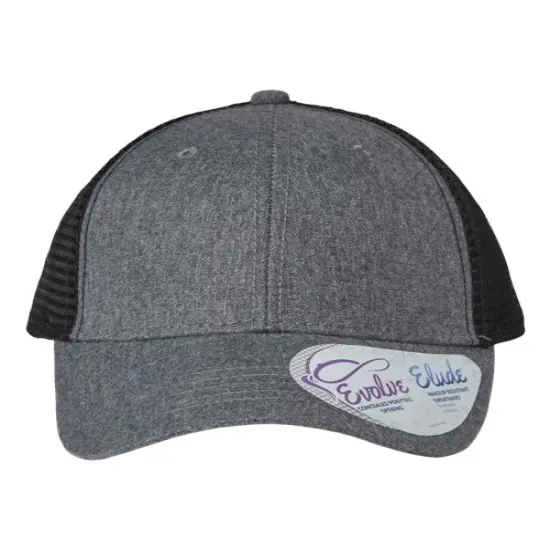 Infinity Her® Women's Modern Trucker Cap Heather Grey/ Black {1}