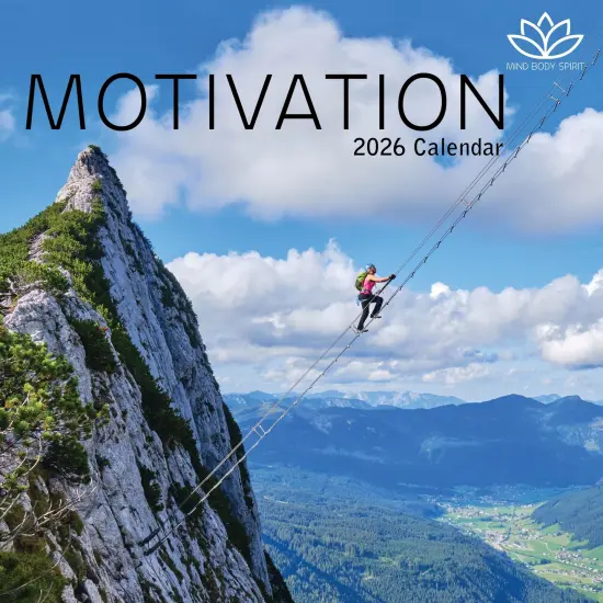 The Gifted Stationary 2026 Square Wall Calendar, Motivation, 16-Month Mind, Body, Spirit Theme Hanging Calendar with 180 Reminder Stickers, Month Planner for Home, or Creative Spaces, 12x12 In Multicolor {1}