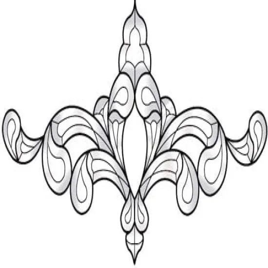 10" x 20" Exquisite Clear Glass Bevel Cluster EC165 {1}